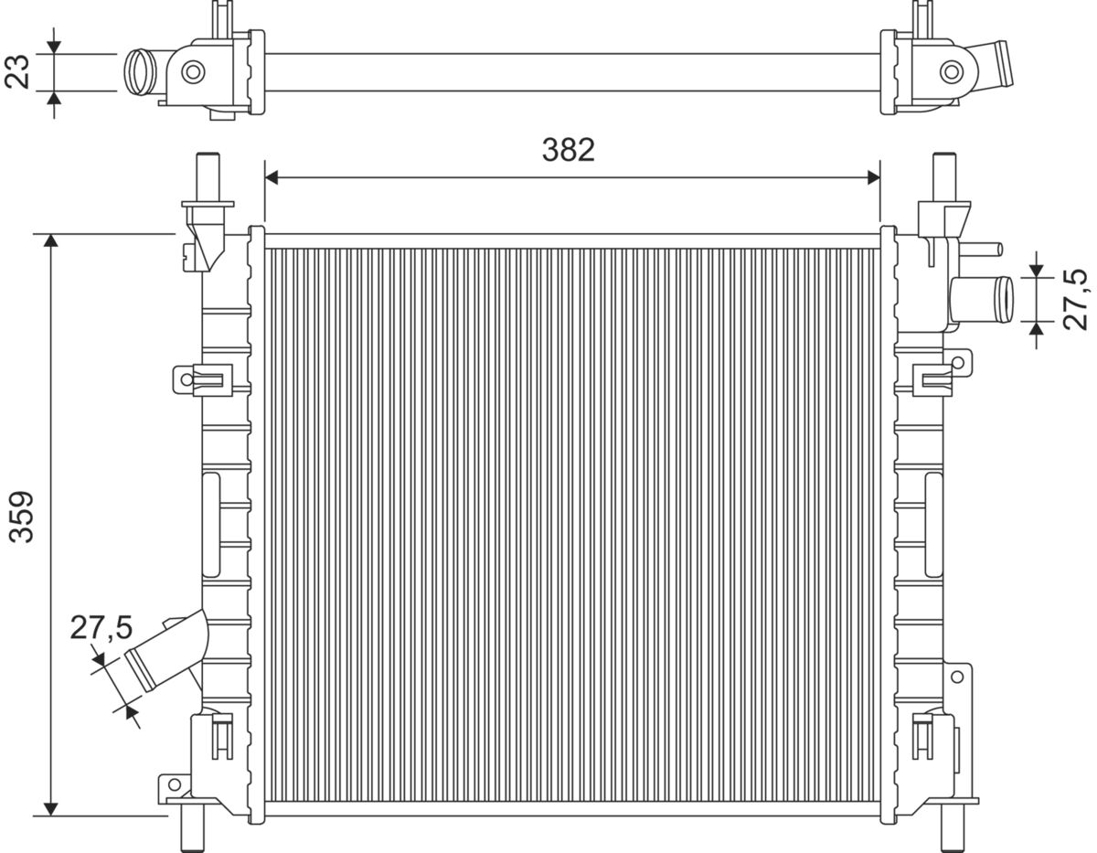 Radiator, racire motor 735478 VALEO