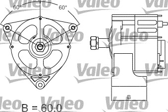 Generator / Alternator 436589 VALEO