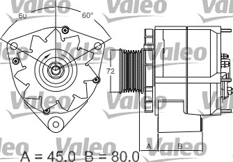 Generator / Alternator 437442 VALEO