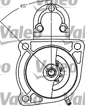 Starter 458183 VALEO