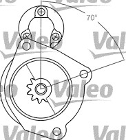Starter 458200 VALEO