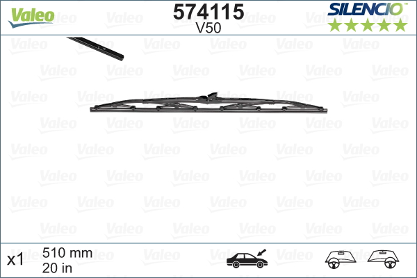 Lamela stergator 574115 VALEO