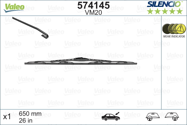 Lamela stergator 574145 VALEO