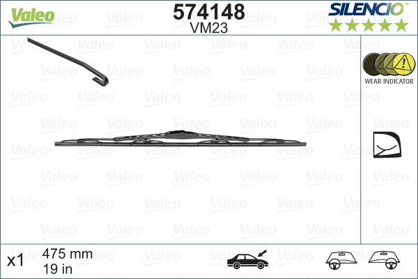 Lamela stergator 574148 VALEO