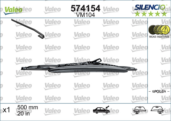 Lamela stergator 574154 VALEO