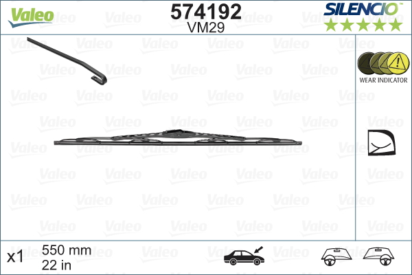 Lamela stergator 574192 VALEO