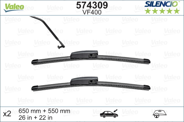 Lamela stergator 574309 VALEO