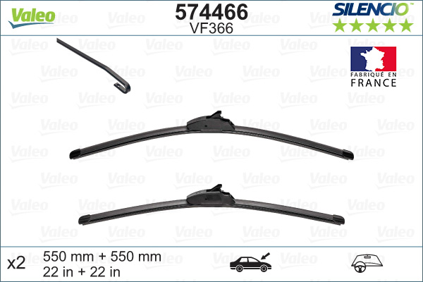 Lamela stergator 574466 VALEO