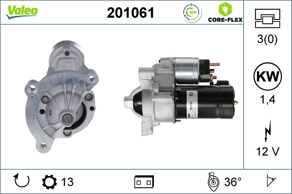 Starter 201061 VALEO