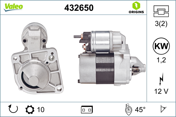 starter 432650 VALEO