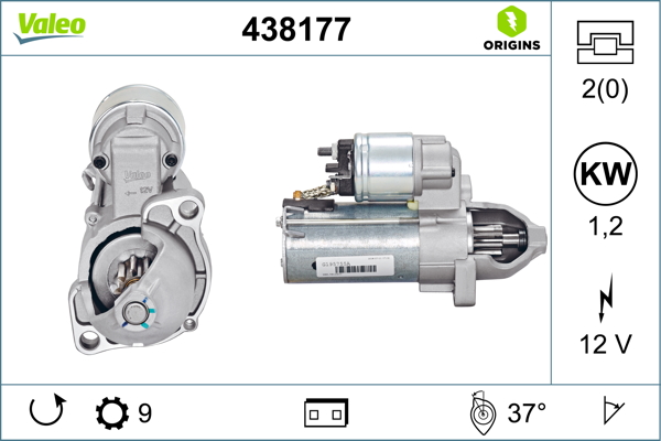 Starter 438177 VALEO