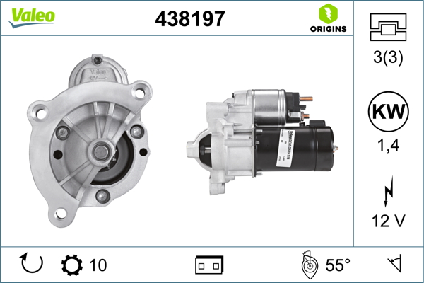 Starter 438197 VALEO