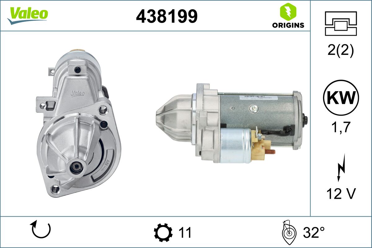 Starter 438199 VALEO