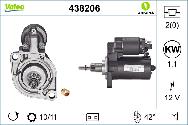 starter 438206 VALEO