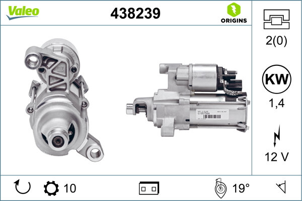 Starter 438239 VALEO
