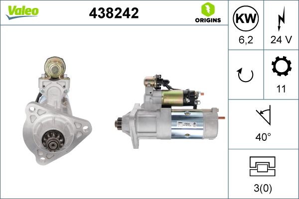 starter 438242 VALEO