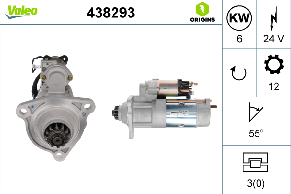 Starter 438293 VALEO