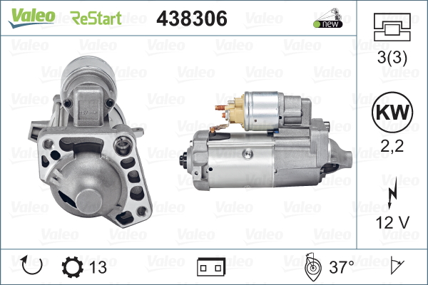 Starter 438306 VALEO