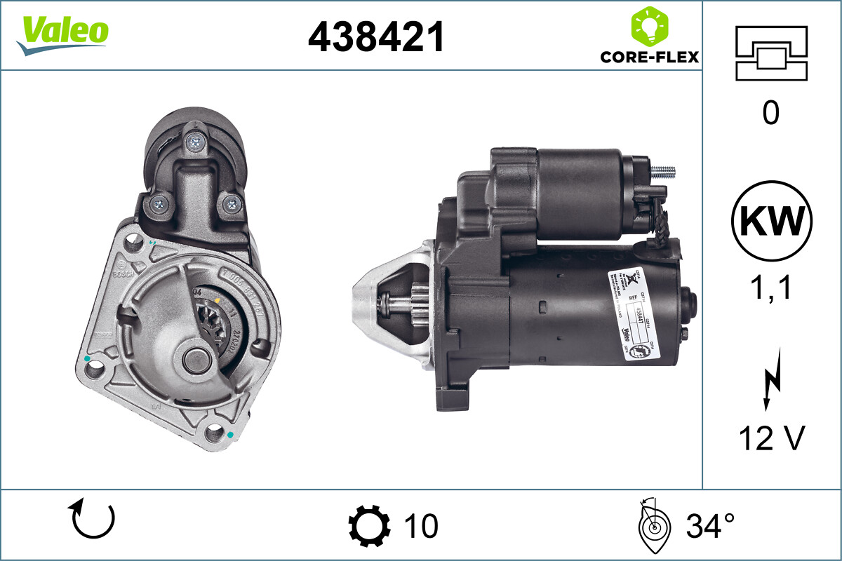 Starter 438421 VALEO
