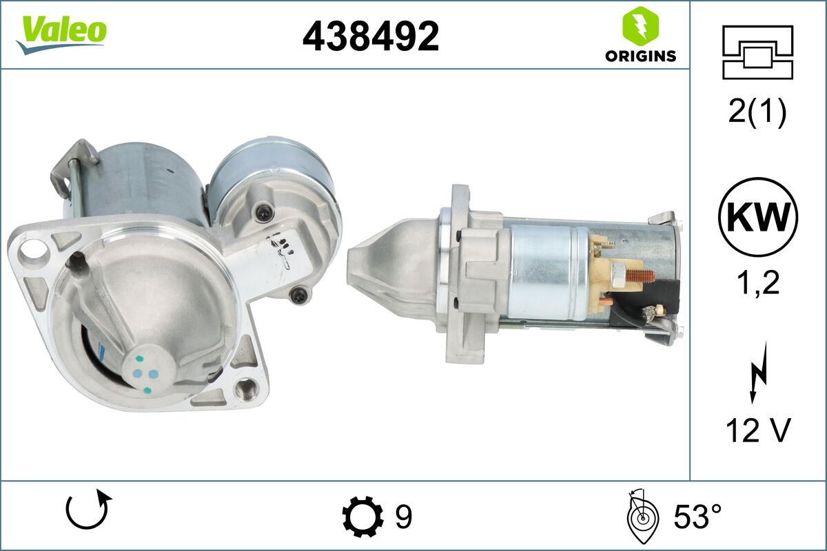 Starter 438492 VALEO