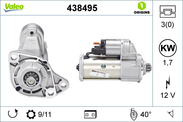 starter 438495 VALEO