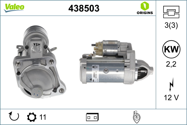 starter 438503 VALEO