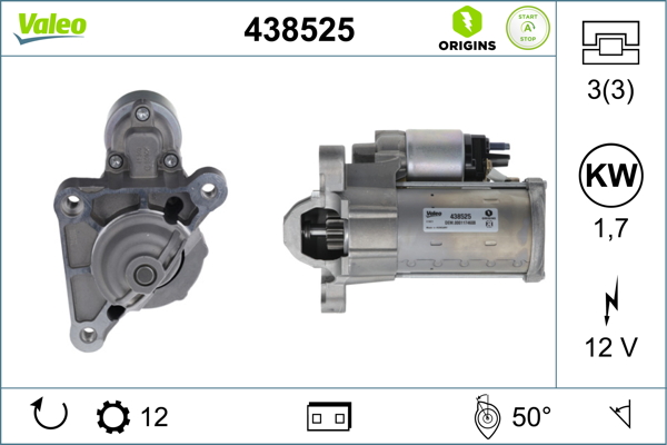 Starter 438525 VALEO