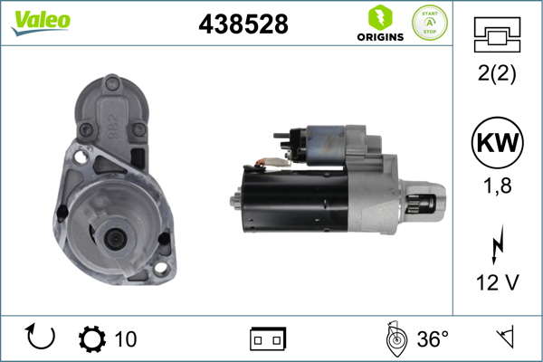 Starter 438528 VALEO