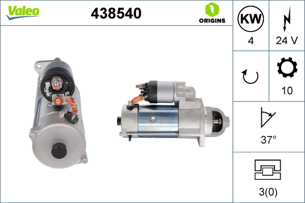 Starter 438540 VALEO