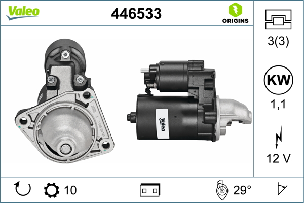 starter 446533 VALEO
