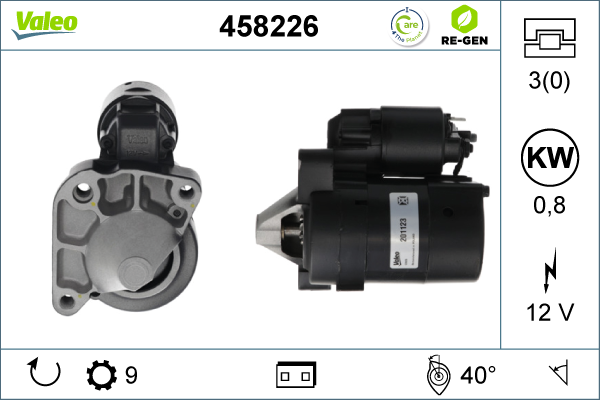 starter 458226 VALEO