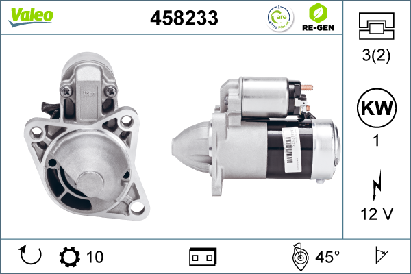 starter 458233 VALEO