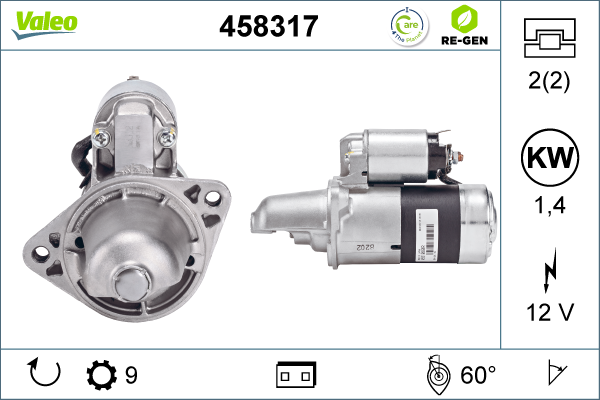 starter 458317 VALEO