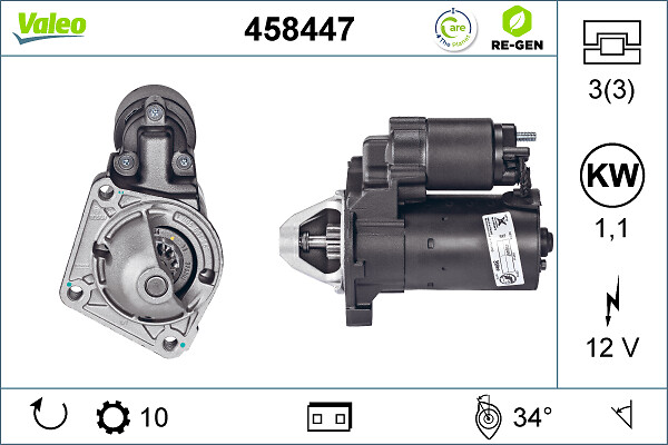 Starter 458447 VALEO