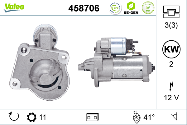 Starter 458706 VALEO