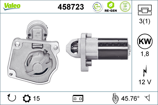 Starter 458723 VALEO
