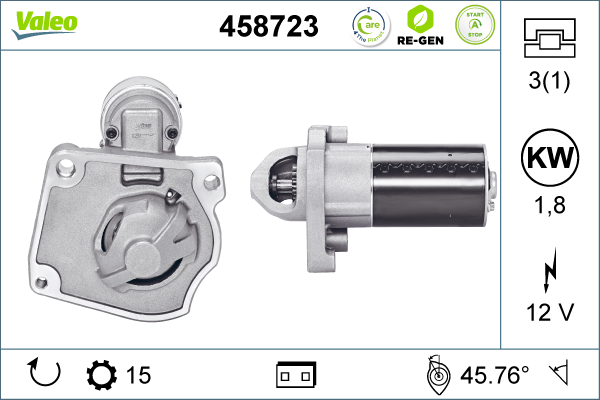 starter 458723 VALEO