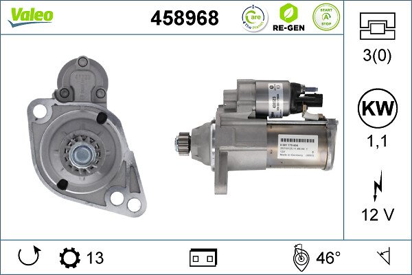 Starter 458968 VALEO