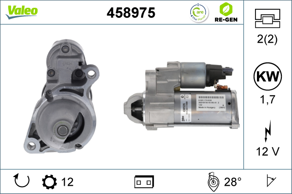 Starter 458975 VALEO