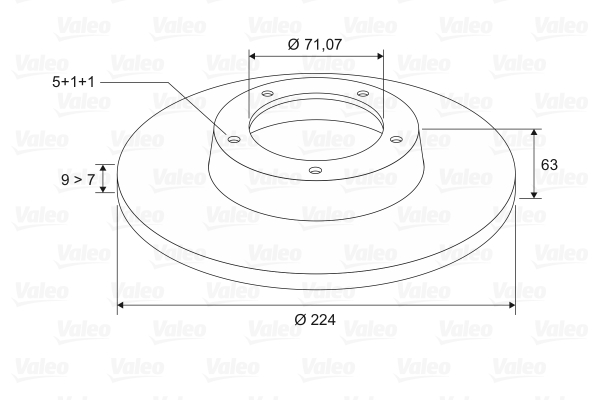 Disc frana 186144 VALEO
