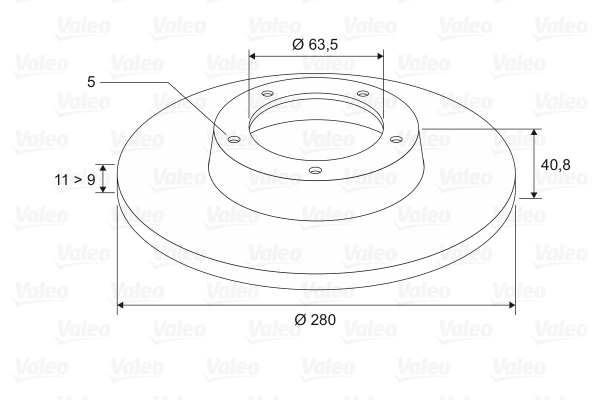 Disc frana 186843 VALEO