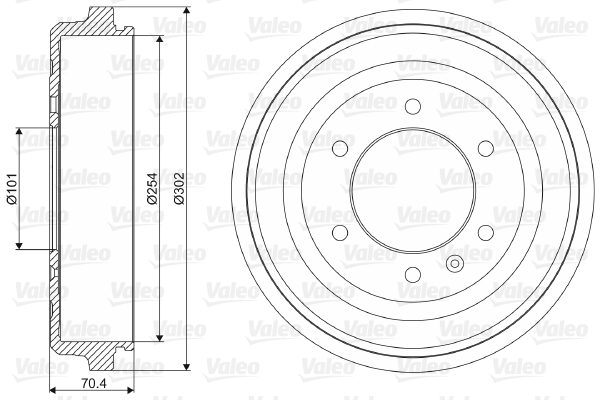 Tambur frana 237029 VALEO