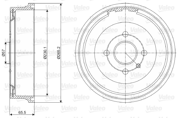 Tambur frana 237072 VALEO