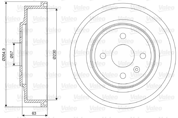 Tambur frana 237110 VALEO