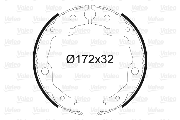 Set saboti frana, frana de mana 564128 VALEO