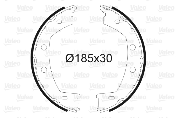 Set saboti frana, frana de mana 564198 VALEO