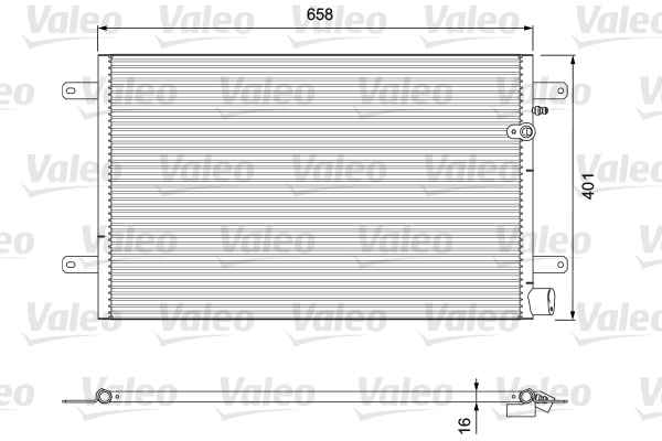 Condensator, climatizare 814004 VALEO