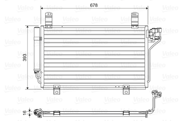 Condensator, climatizare 814048 VALEO