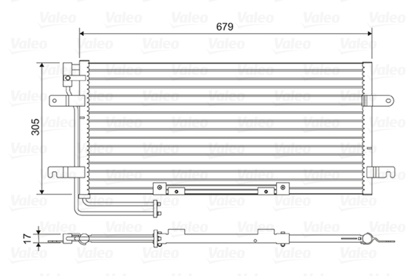 Condensator, climatizare 814079 VALEO
