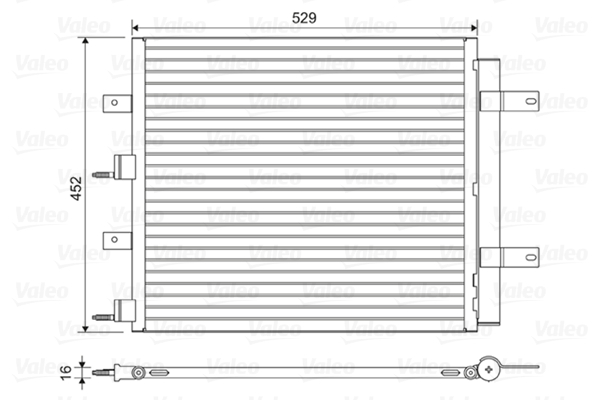 Condensator, climatizare 814196 VALEO